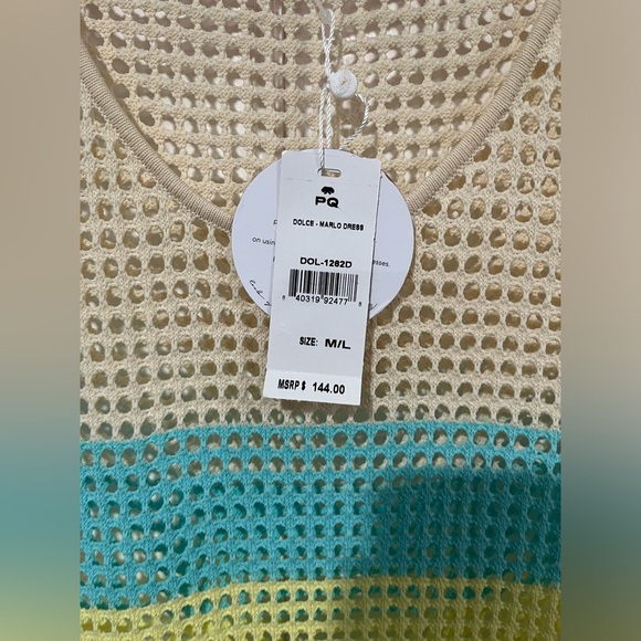 PQ Swim Marlo Swim Cover-Up Maxi Dress | ML | color Dolce - Picture 3 of 6